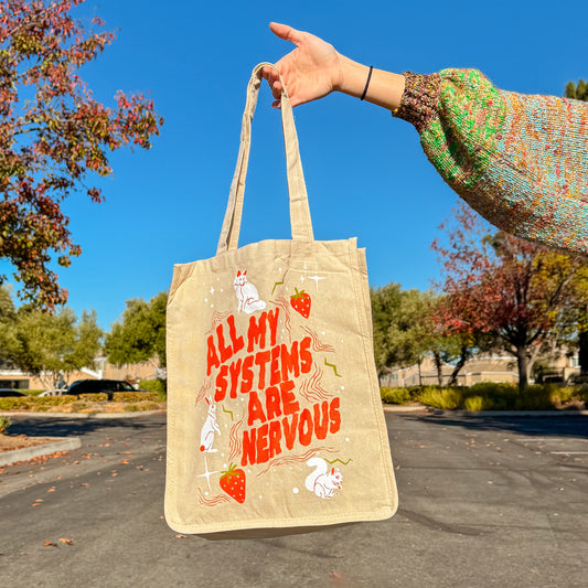 All My Systems are Nervous Tote Bag