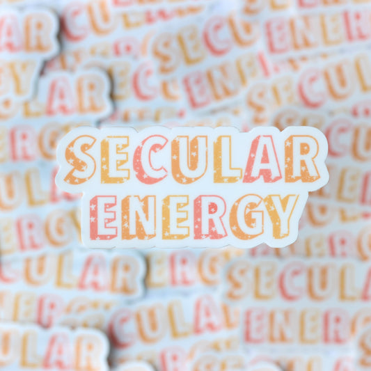 Secular Energy Sticker
