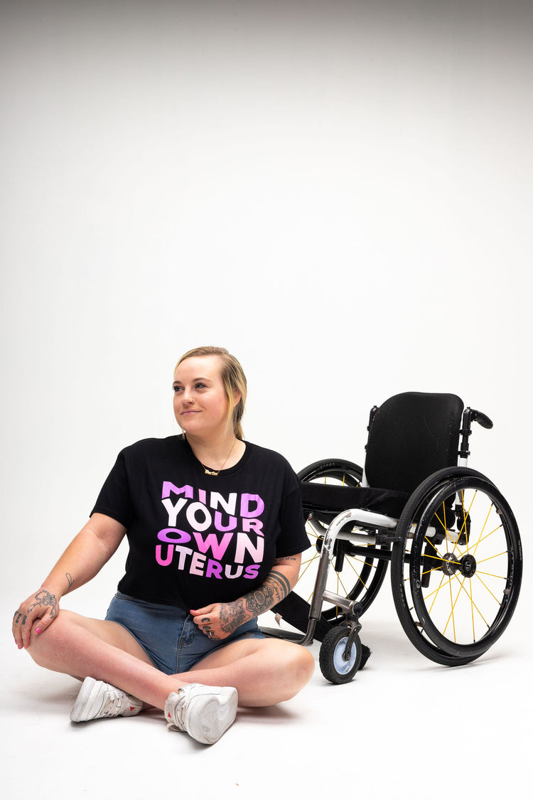 Mind Your Own Uterus Cropped Shirt